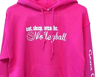 Eat. Sleep. Breathe. Volleyball Hooded Sweatshirt