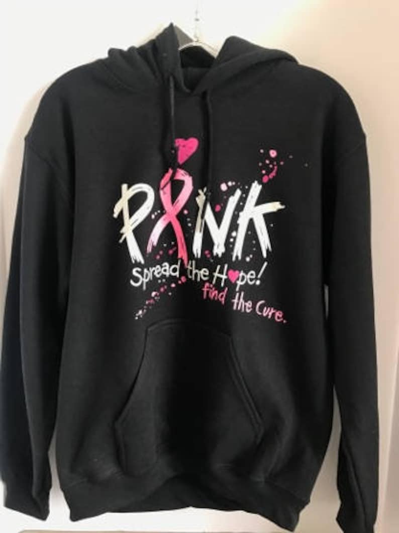 Pink Breast Cancer Awareness Hooded Sweatshirt image 2