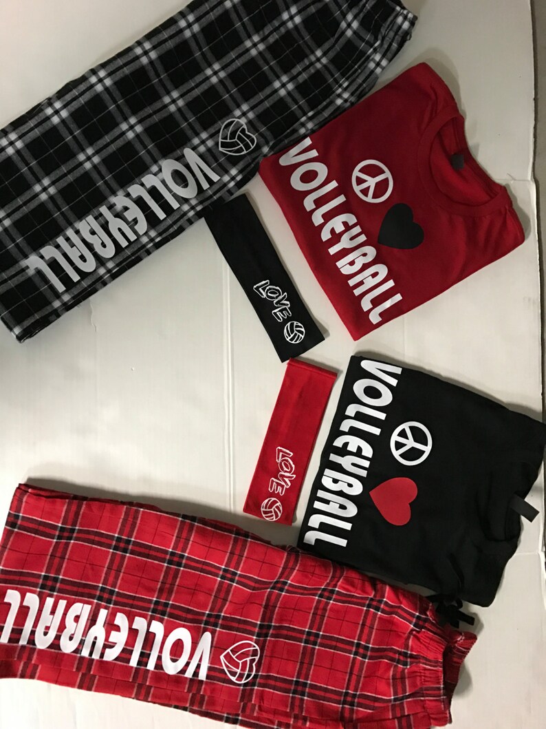 Download Peace Love Volleyball PJ Set | Etsy