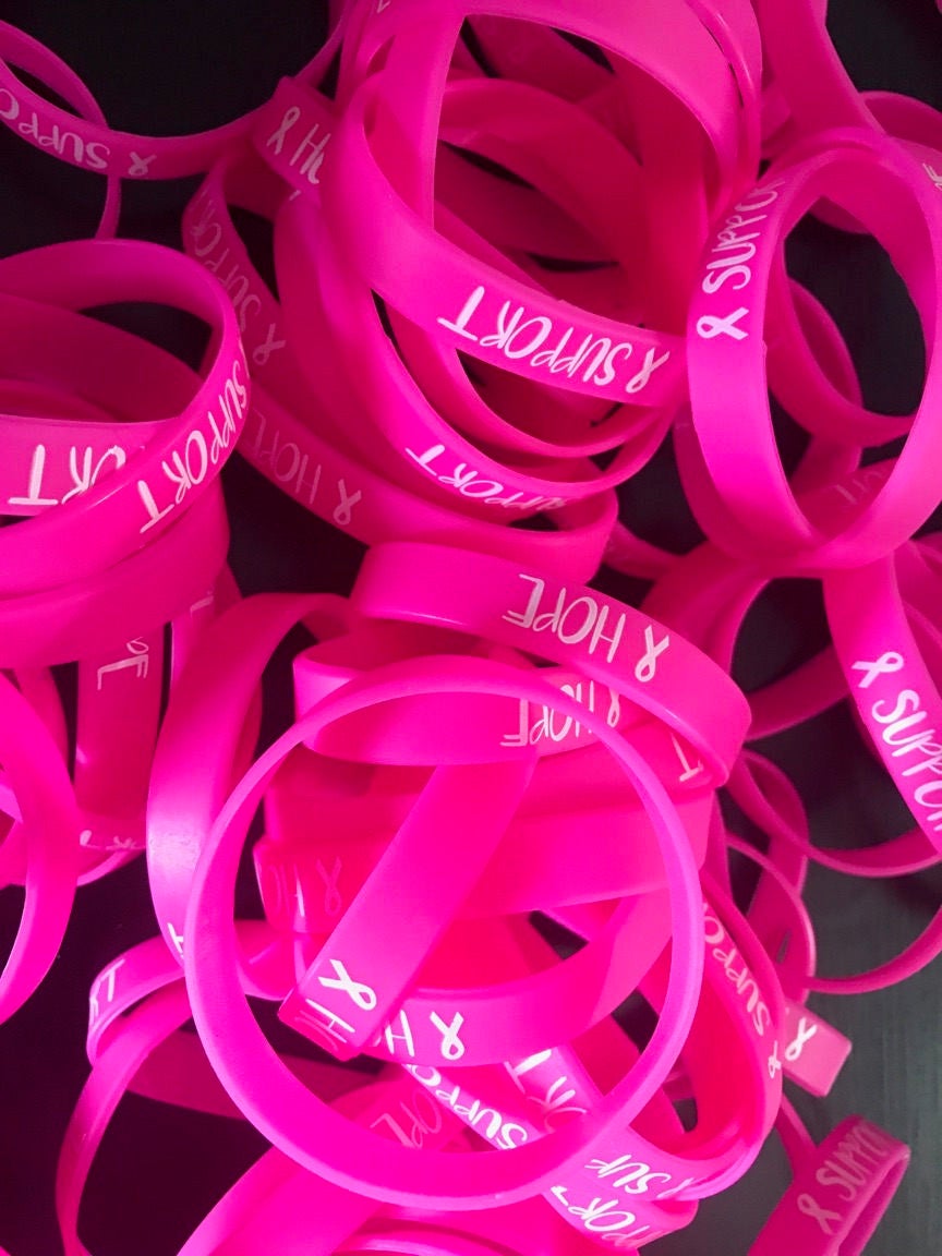 Breast Cancer Support Bracelets - Etsy