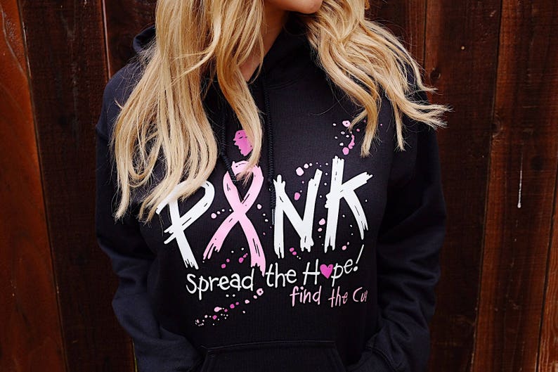 Pink Breast Cancer Awareness Hooded Sweatshirt image 4