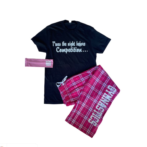 Twas the Night Before Competition gymnastics Pajama Gift Set Etsy