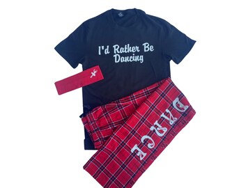I'd Rather Be Dancing Pajama Gift Set- Pant, Tee, & Headband