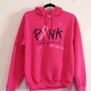 Pink Breast Cancer Awareness Hooded Sweatshirt image 1