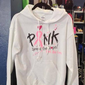 Pink Breast Cancer Awareness Hooded Sweatshirt image 3