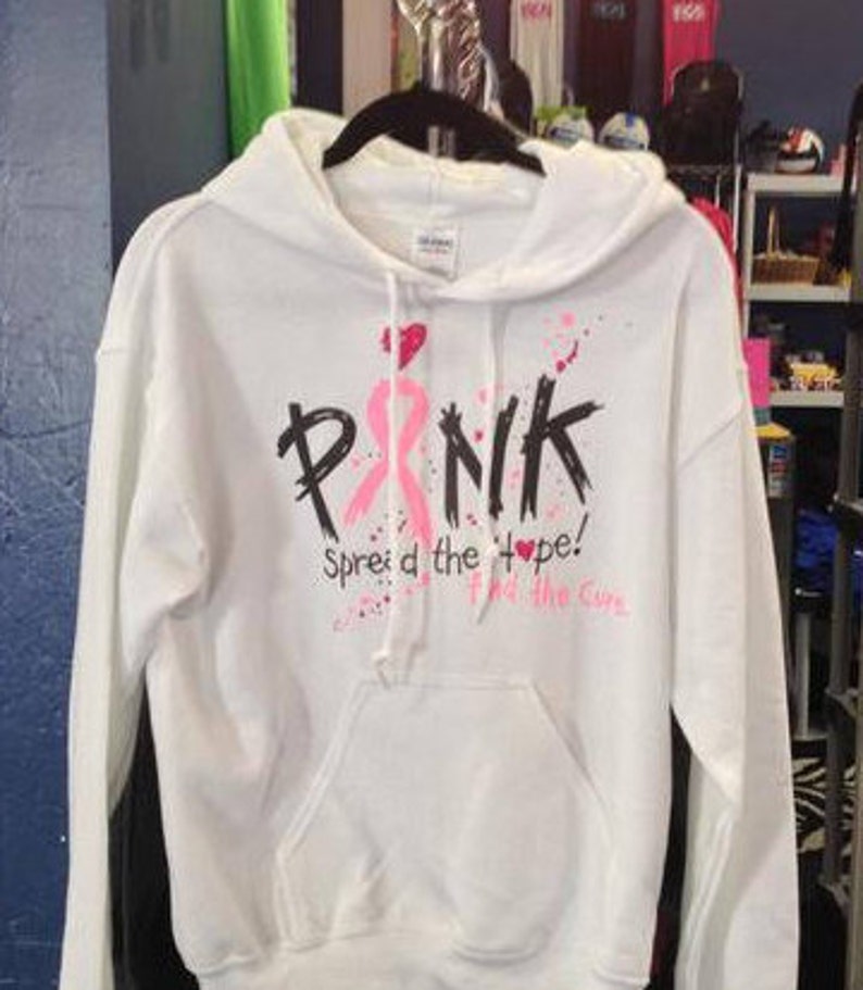 Pink Breast Cancer Awareness Hooded Sweatshirt image 3