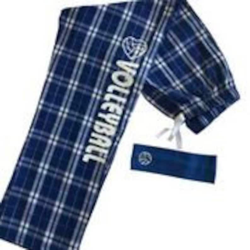 Volleyball Flannel Pajama Pants Etsy