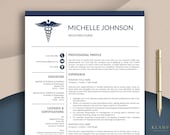 Nurse Resume Template for Word, Doctor Resume Template, Medical Resume, Nursing CV Template, RN Resume, Doctor CV