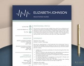 Nurse Resume Template for Word, Medical Resume, Nurse CV Template, RN Resume, Doctor Resume, Doctor CV Resume Template