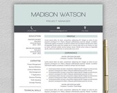 Professional Resume Template Word / CV Professional | Modern Resume Template for Word | Modern CV Templates | Creative Resume Template