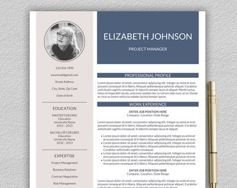 Resume Template | Professional Resume Template | CV Template for Word | 1, 2 and 3 Page Resume Template | Lebenslauf Vorlage