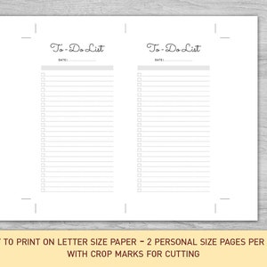 May include: Printable to-do list template with two columns, each with a heading "To-Do List" and a line for "DATE:". Each column has 20 checkboxes and lines for writing tasks.