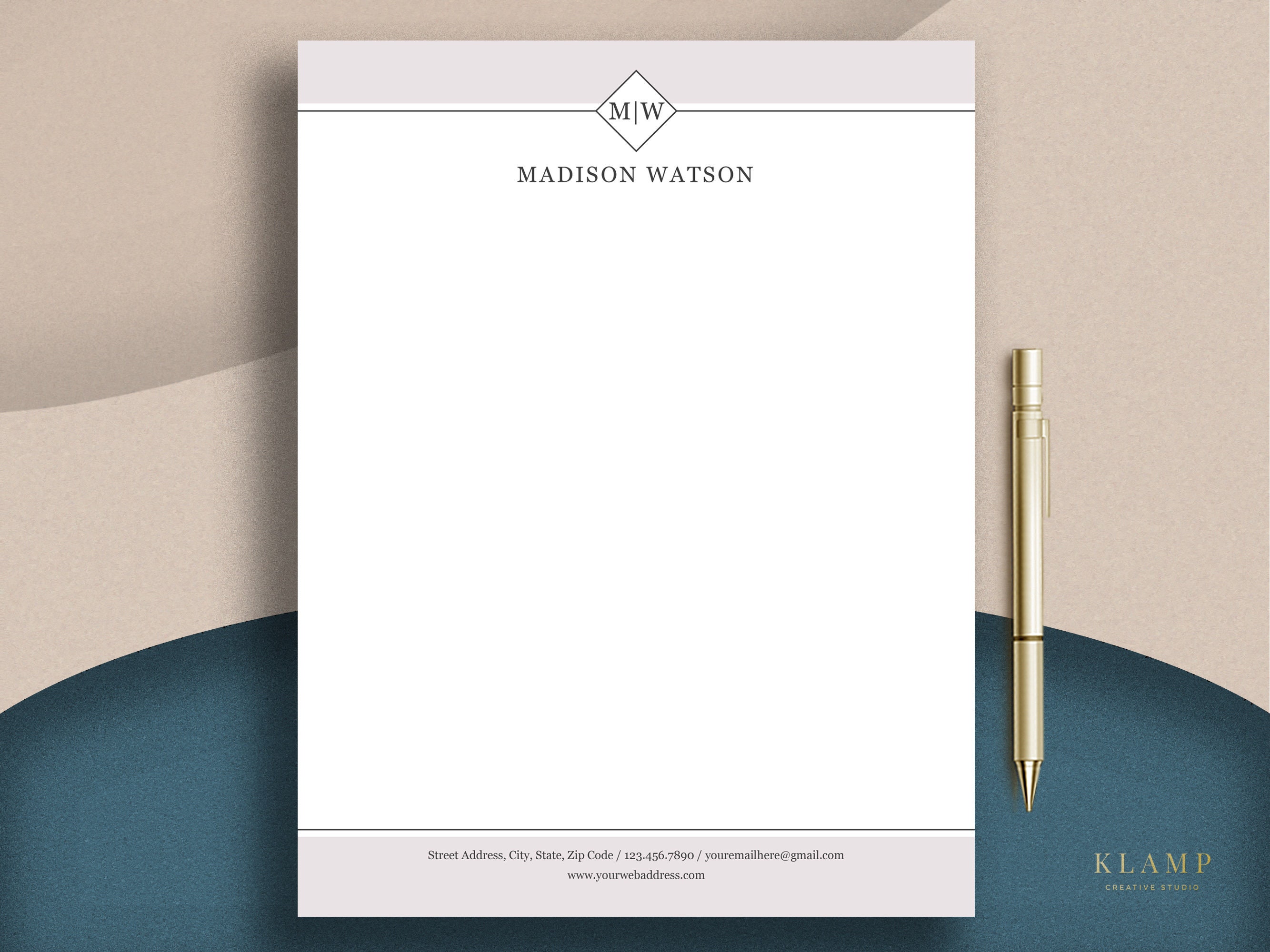 Letterhead stationery discount