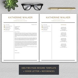 Peut inclure: Un mod&egrave;le de CV sur deux pages avec une lettre de motivation et une section de r&eacute;f&eacute;rences. Le mod&egrave;le est con&ccedil;u pour les enseignants du primaire. Le document comprend une lettre de motivation avec une introduction d'exemple et une section de r&eacute;f&eacute;rences avec une liste de r&eacute;f&eacute;rences.