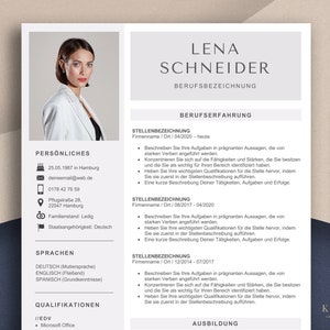 Bewerbungsvorlagen Word Lebenslauf Vorlage Muster + Deckblatt, Anschreiben, Lebenslauf Apple Pages, Moderne Bewerbung Deutsch