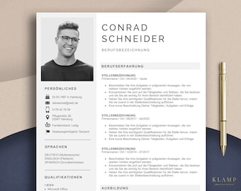 Lebenslauf Vorlage Word Bewerbungsvorlagen Muster + Deckblatt, Anschreiben, Lebenslauf Deutsch Vorlagen Apple Pages Modern Bewerbungsvorlage