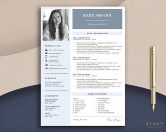 Lebenslauf Vorlage, Bewerbungsvorlagen Deutsch, Deckblatt, Curriculum Vitae German Tabellarischer Lebenslauf Ausbildung Bewerbung CV-Vorlage