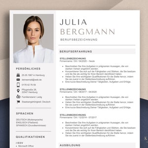 Bewerbungsvorlagen Lebenslauf Vorlage Deutsch Word und Apple Pages + Deckblatt, Anschreiben, Lebenslauf Professionelle Bewerbung