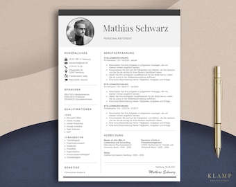 Lebenslauf Vorlage Muster: Anschreiben, Deckblatt, Bewerbungsvorlage Deutsch, Bewerbung Layout, Kreative Lebenslauf Vorlage Word und Pages