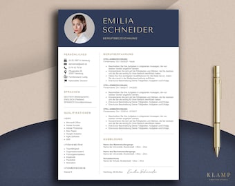 Bewerbungsvorlagen Word Lebenslauf Vorlage Deutsch Application template German Apple Pages