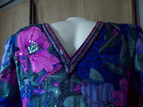 Sz 6-8 Judith Ann Creations Lavender-Blue Sequin … - image 4