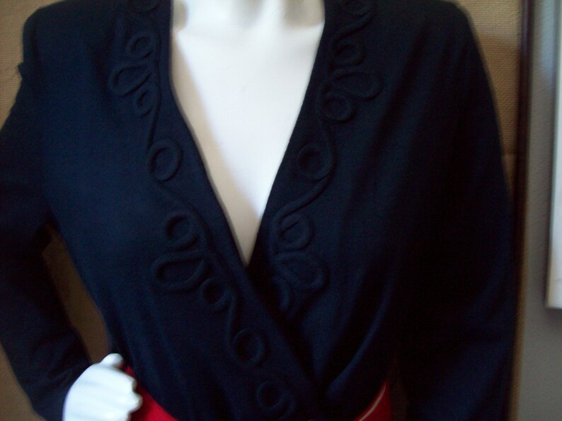 Navy Jumpsuit by Joan Walters Power Winter Jumpsuit USA Navy Etsy