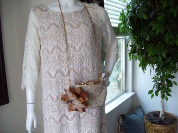 chinese dress ladies Crochet Lace Dress 2X-Large main image 0