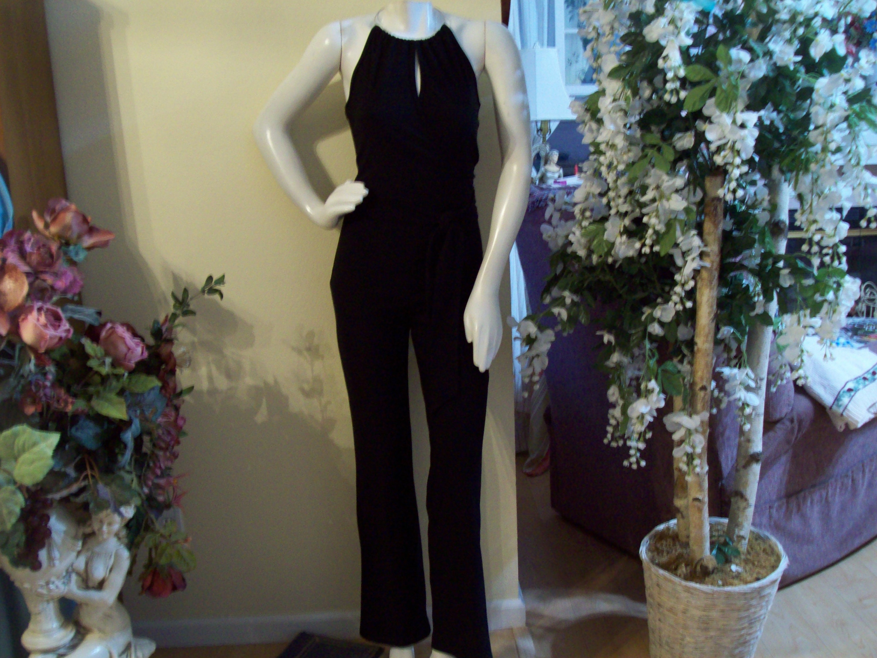 Black Jumpsuit Charlotte Russe Jumpsuit Halter Jumpsuit Chic