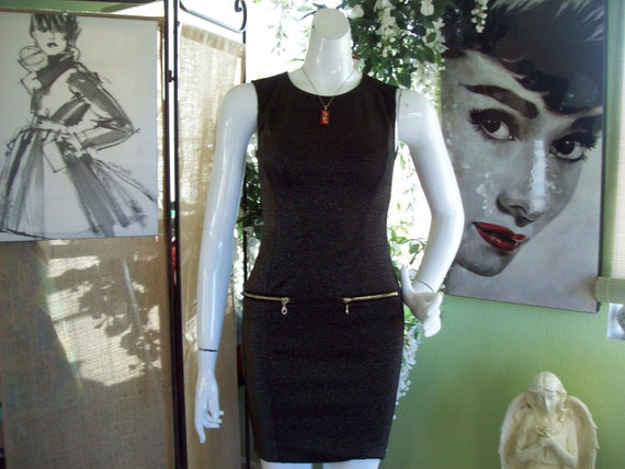 slim fit dress slacks Calvin Klein | black zipper dress main image 1