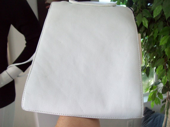 NWT Patchwork Leather Crossbody White Rainbow Arc… - image 3