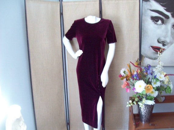 SALE: 2-Piece Dress and Jacket Wine and Rose Desi… - image 7