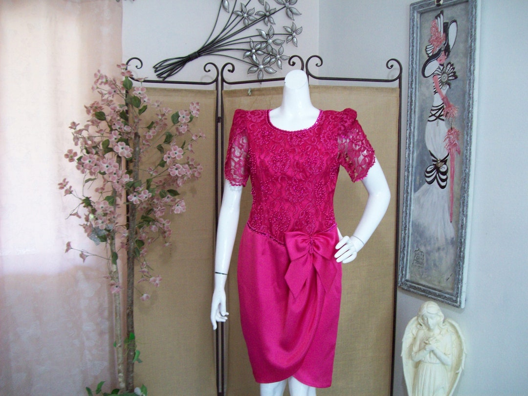 Porto Summer Strik Flower Dress - Fuchsia/Pink main image 0