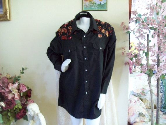 Mens Western Shirt by Sheplers Cowboy Cowgirl Shi… - image 1