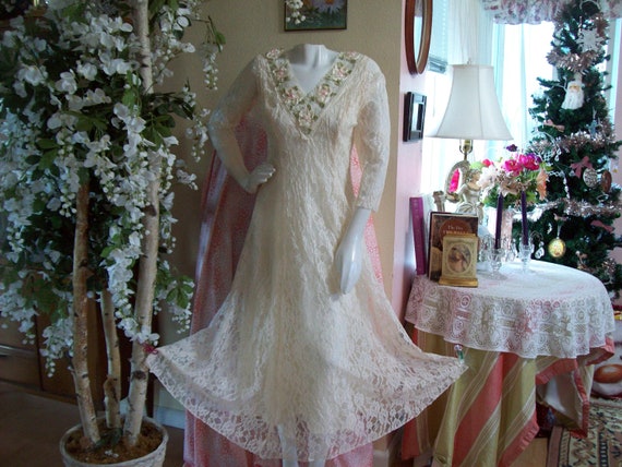 Victorian Wedding dress Midnight Glo Boho Wedding