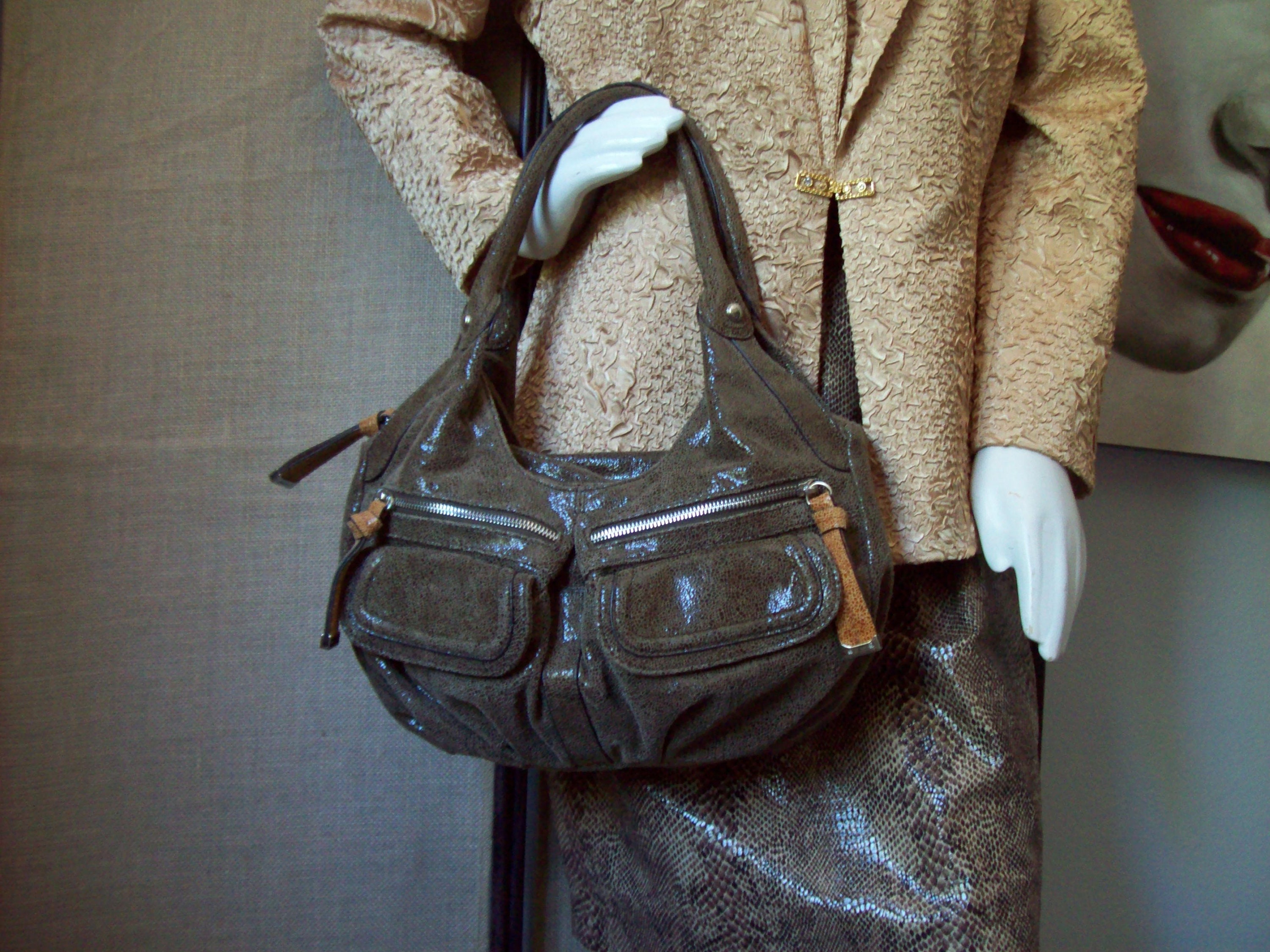 multi pocket leather purse