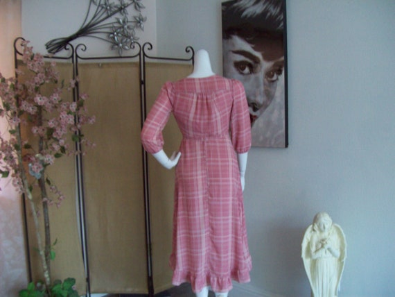 Pink Plaid Wrap Dress BarbieCore Margot Dress Ang… - image 4