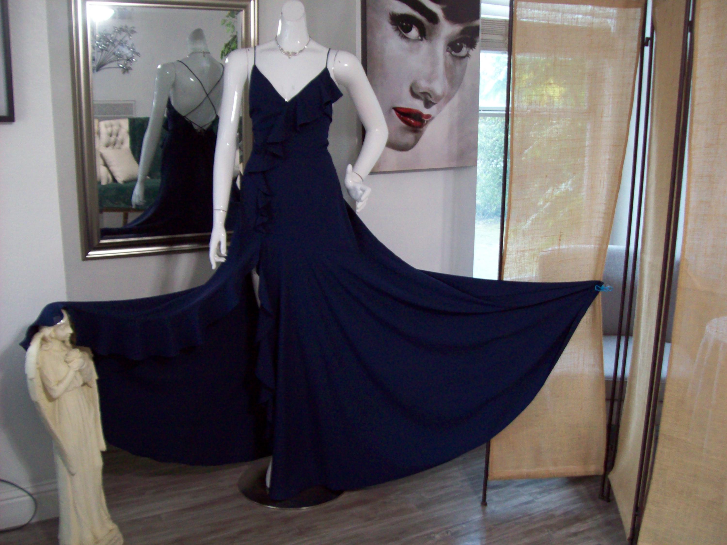 slim fit dress slacks Sapphire Swirl Dress main image 1