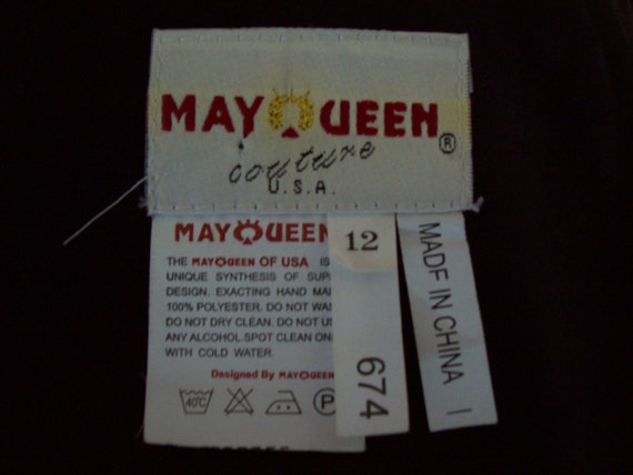 Black Formal Goddess Style Gown by May Queen Bead… - image 10