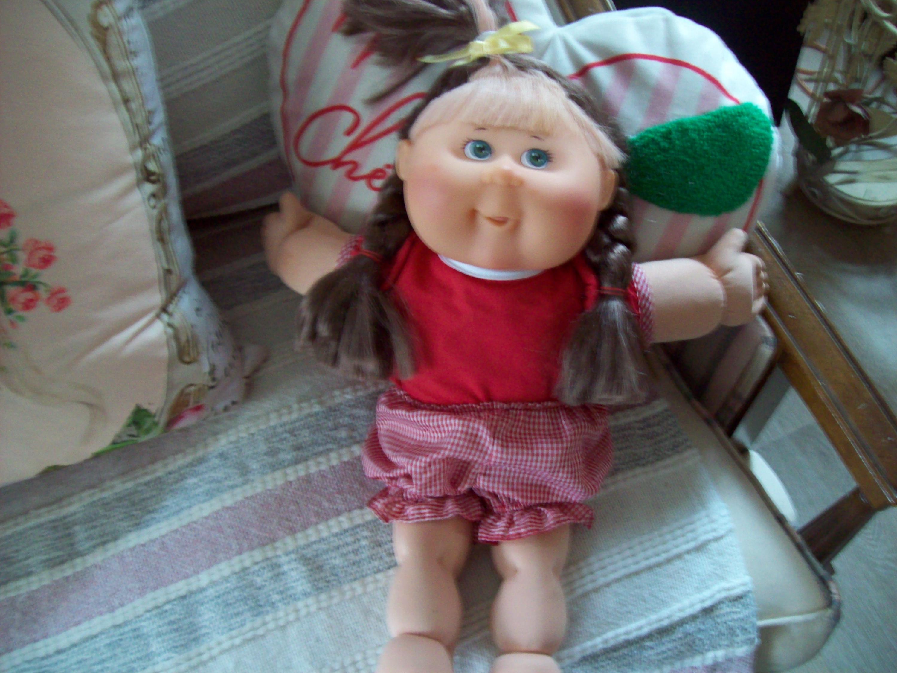 Cabbage Patch Kid Crochet Hat Wig With Pigtail Braids Infant Toddler Adult CPK Cabbage Patch Kid Crochet Hat Wig With Pigtail Braids Infant Toddler Adult CPK