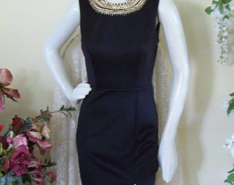 Black Cocktail Dress, Bisou-bisou Dress, Rhinestone Neckline Dress, Heavy  Metal Dress, Sz 4 - Etsy Canada