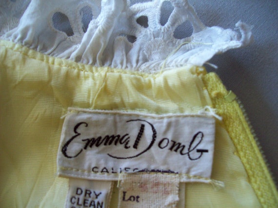 Sunshine Yellow Formal Regency Empire Waist White… - image 7