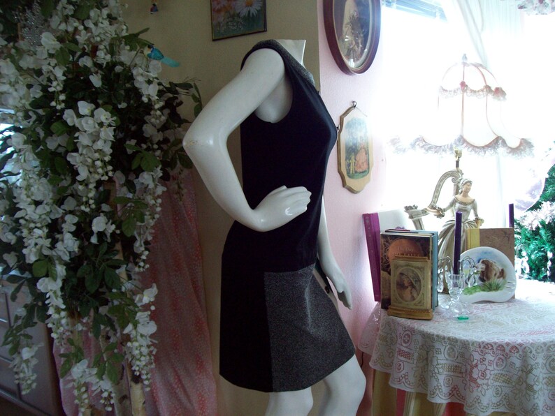 1960s Jumper Drop Waist Tweed-Green Jumper J.Taylor Jumper Twiggy Go-Go Jumper St Patrick/'s Day Green Mod Style Dress 60/'s Vibe Dress Sz 6