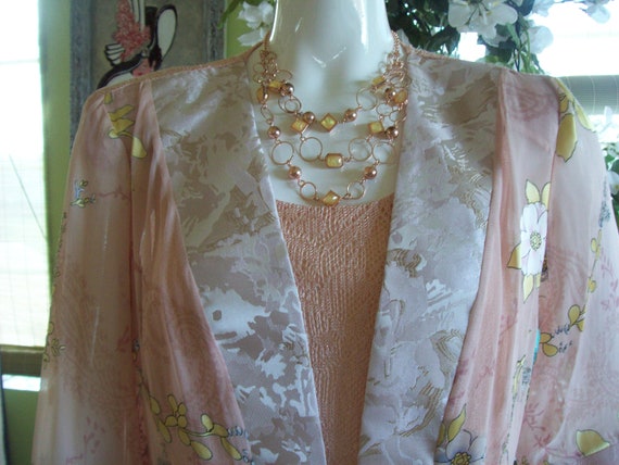 Mother of Bride Suit 3- Pc Suit Pink Blush Lacy S… - image 4