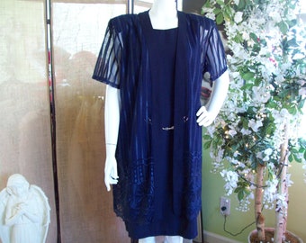 1920s Navy Serge Coat Dress - Etsy 1920s Navy Serge Coat Dress - Etsy