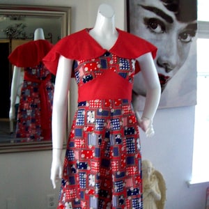 Patriotic Patchwork Dress - Etsy