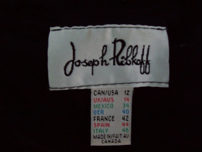 Joseph Ribkoff Dress Black-white Cocktail Dress Ruffle Bodice - Etsy