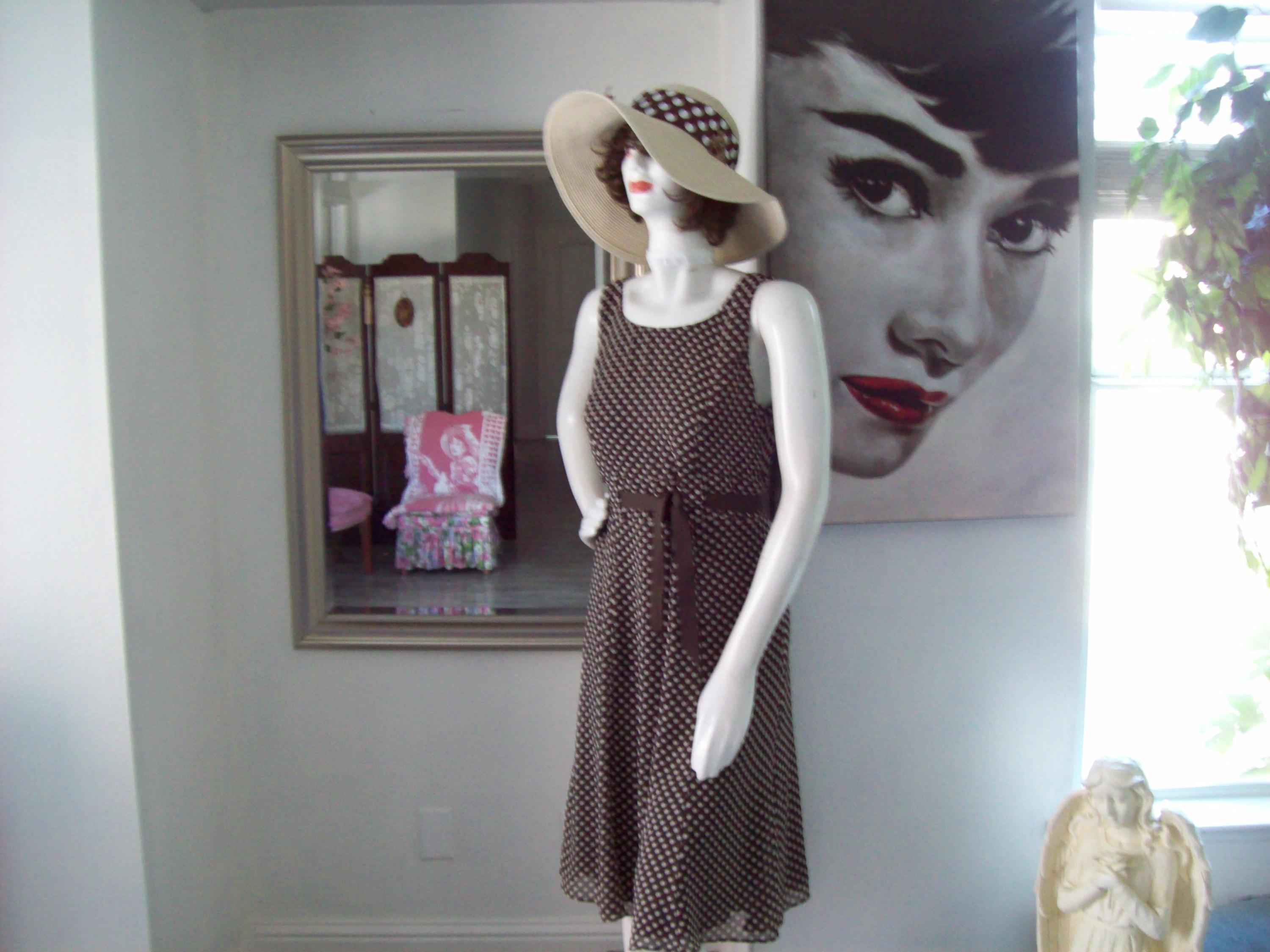 Pretty Woman Dress and Hat Kentucky Derby Stomp the Divots Brown White Polka Dots Chiffon Like Overlay Floppy Hat Flower Detail Sz 8 Dress - Etsy Pretty Woman Dress and Hat Kentucky Derby Stomp the Divots Brown White Polka Dots Chiffon Like Overlay Floppy Hat Flower Detail Sz 8 Dress - Etsy