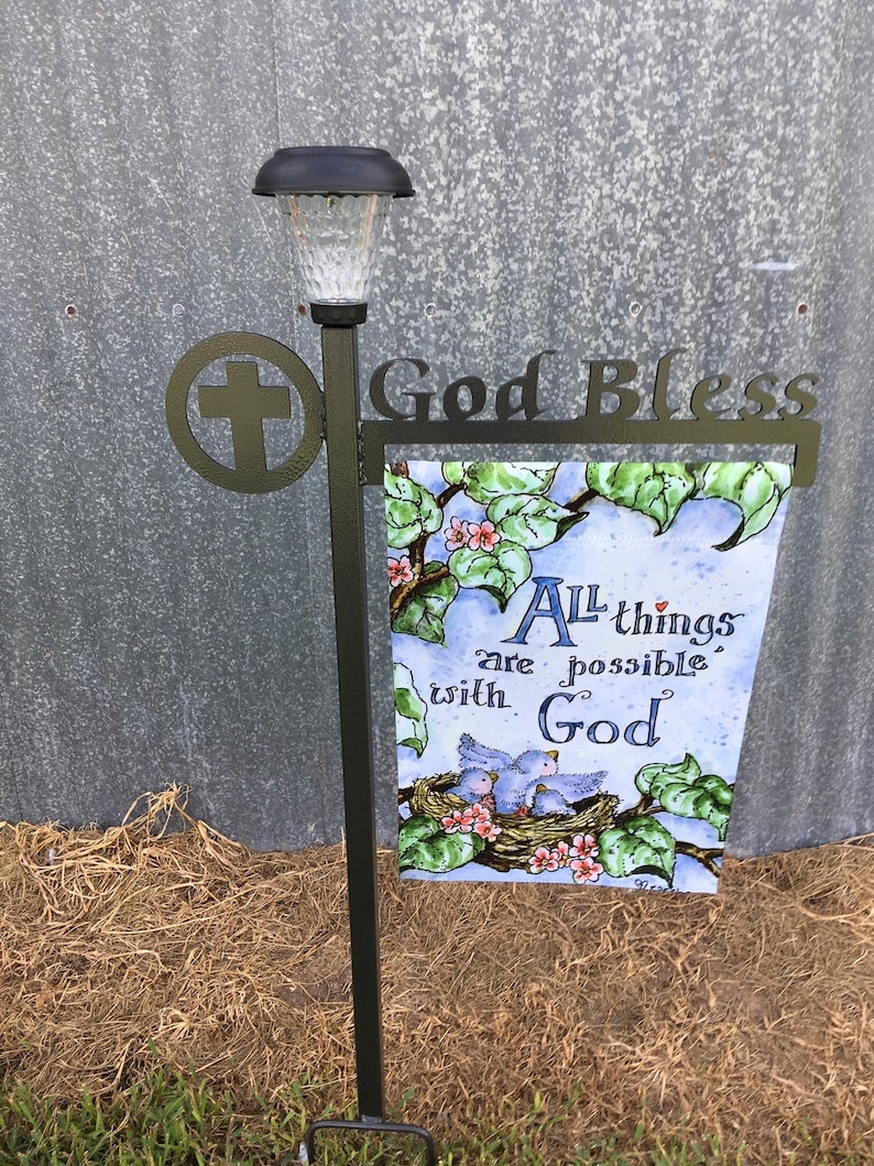 Flag Stand Cross Garden Yard Flag Stand Yard Decor Flags Etsy