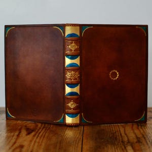 Leren notitieboek antiek boek: middeleeuws dagboek