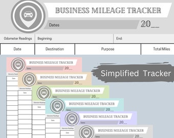 Simplified Digital Mileage Tracker